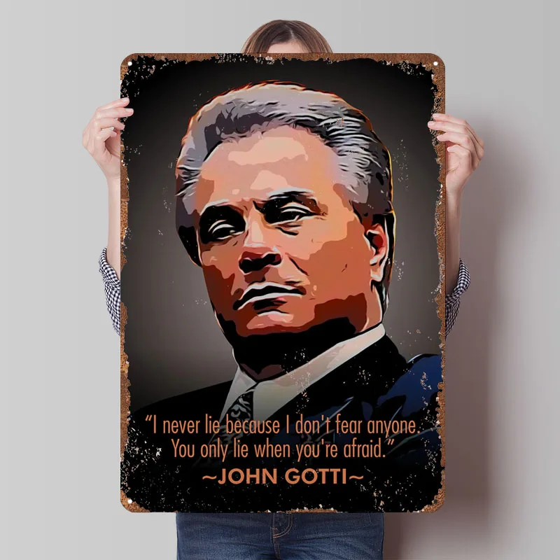 Retro Gaming At Home - John Gotti Modern Popculture Quotes Metal