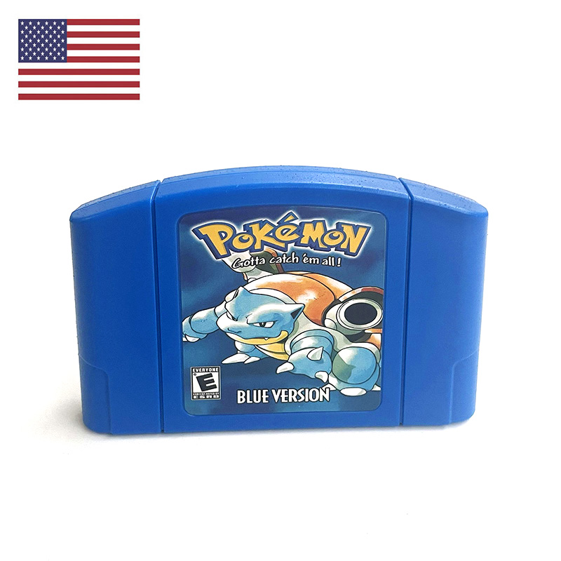 Retro Gaming Nostalgia - USA NTSC Version English Pokemon Blue