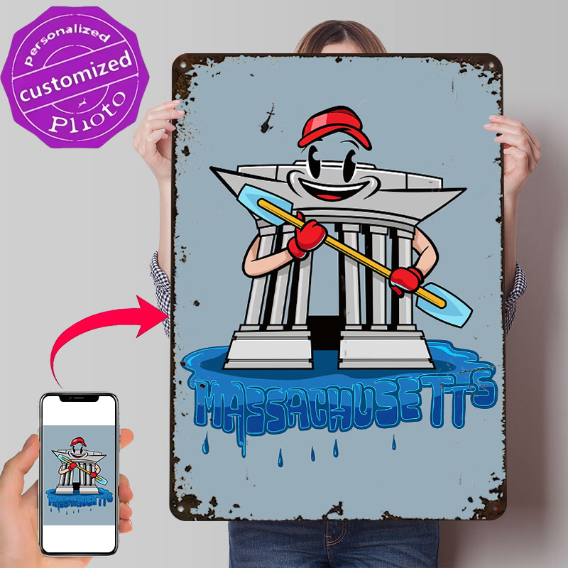 Retro Gaming Icons - Massachusetts City Icon 3D Printed Texture