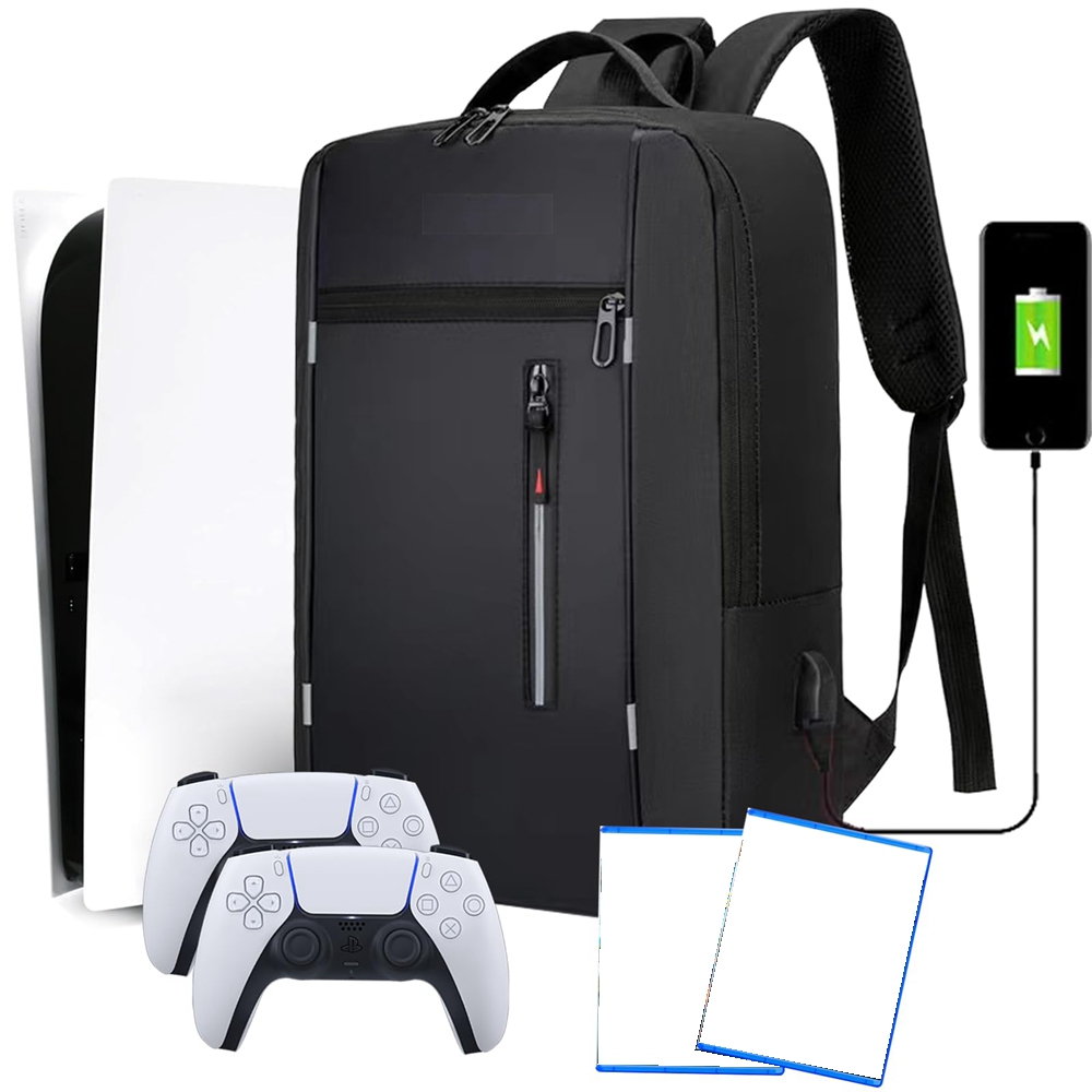 Game Carrying Case - Multifunctional Storage Bag Game Console Backpack