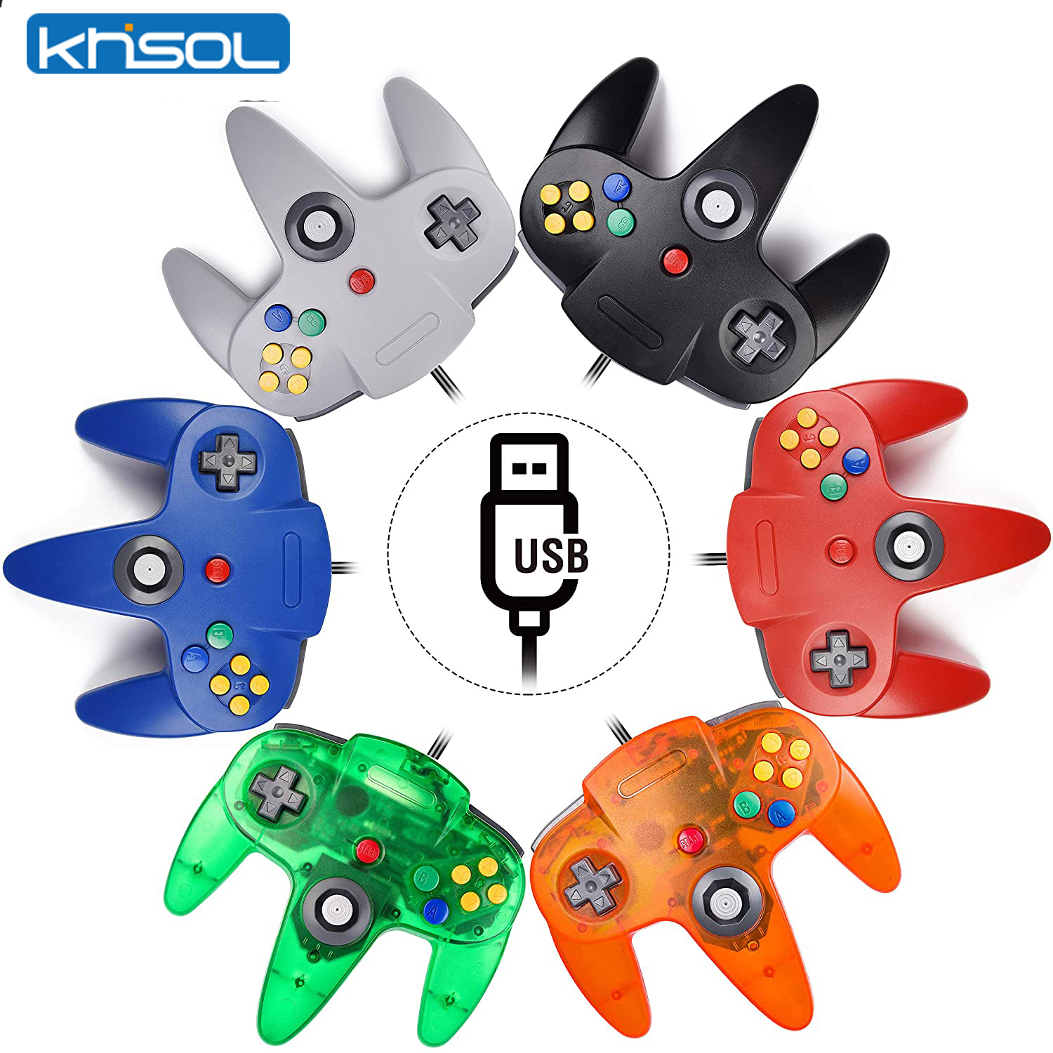 Retro Gaming Nostalgia - N64 Controller Classic USB Wired Remote