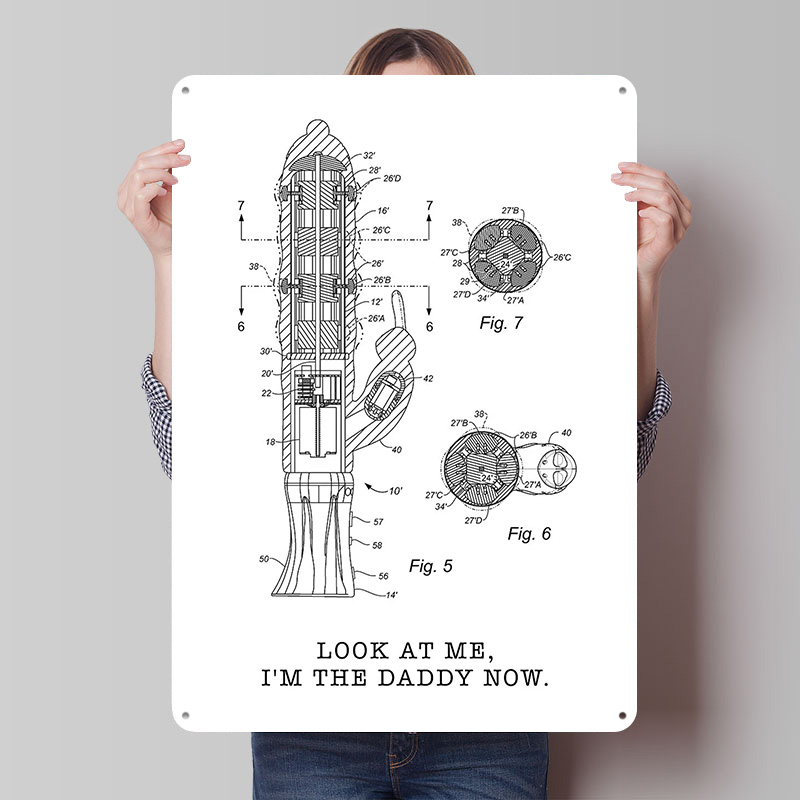 Im the Daddy Now Metal Poster  - Retro Gaming Now review and price