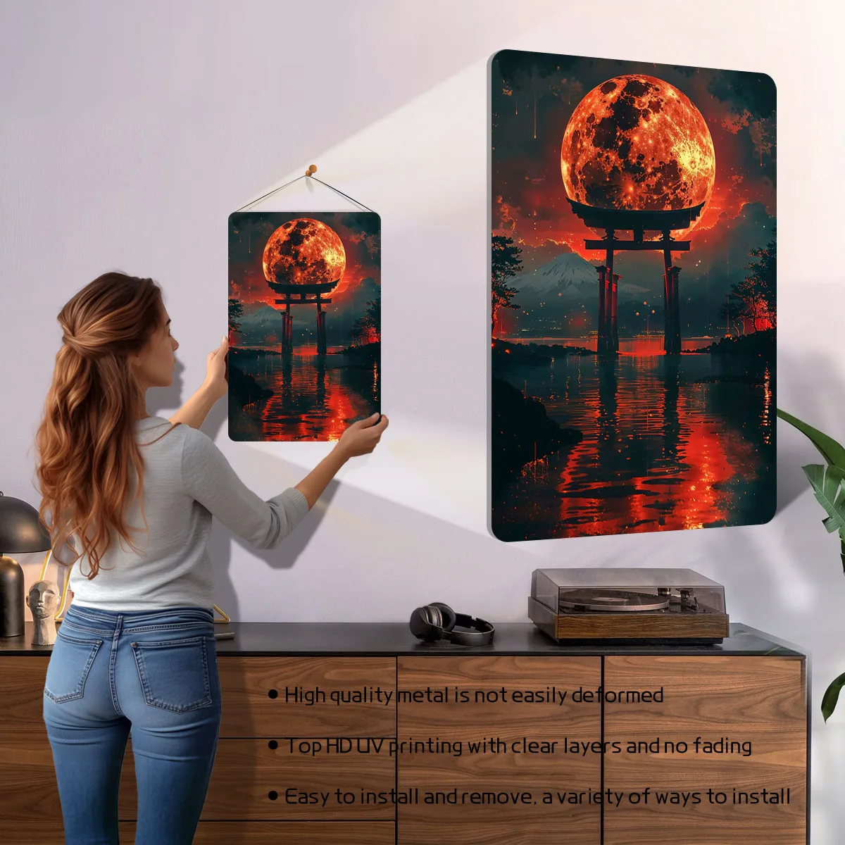 Blood Moon Torii Sign Printing - Retro Gaming At Home review and price