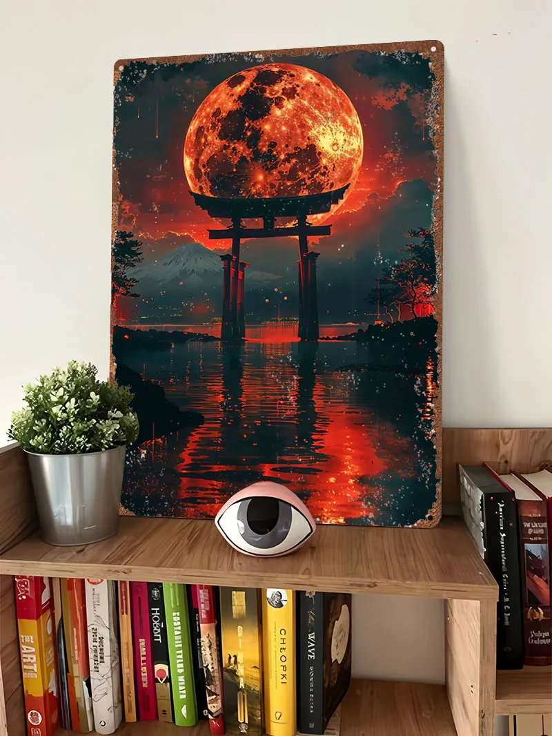 Blood Moon Torii Sign Printing - Retro Gaming At Home review and price
