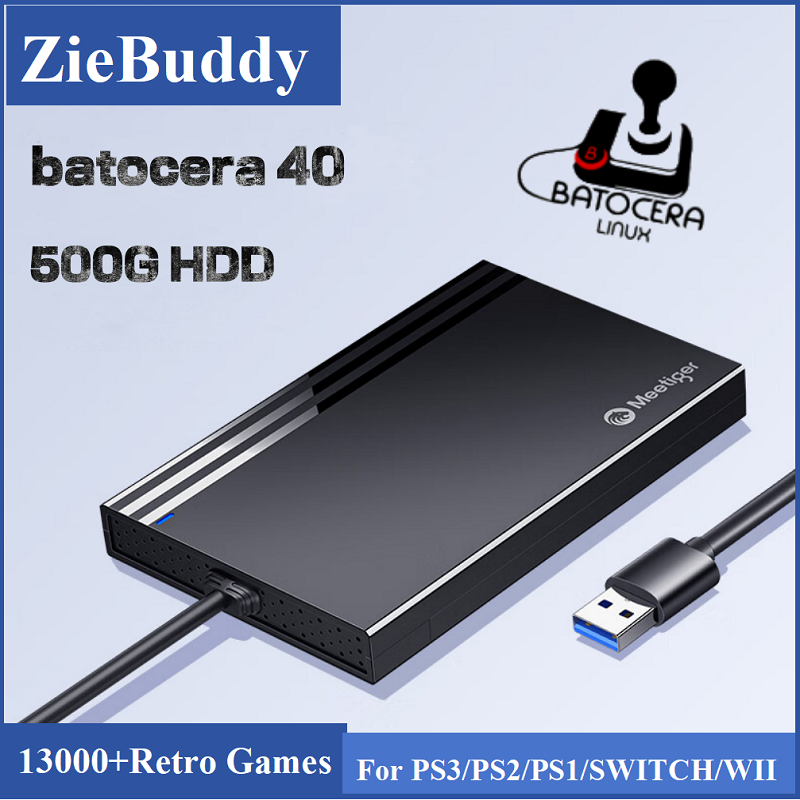ZieBuddy Batocera 40 Linux 500 - Retro Gaming Hdd review and price