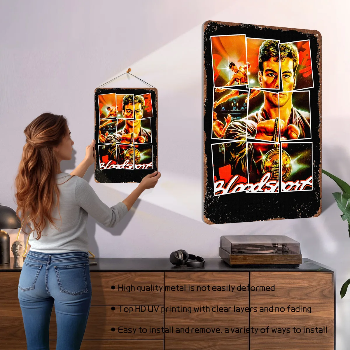 Bloodsport Metal Sign Classic  - Retro Gaming At Home review and price