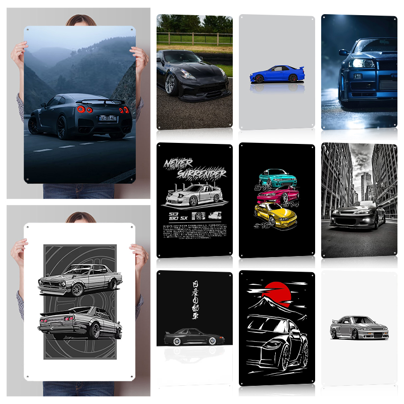 （Nissan） Posters Retro Car Met - Retro Gaming At Home review and price