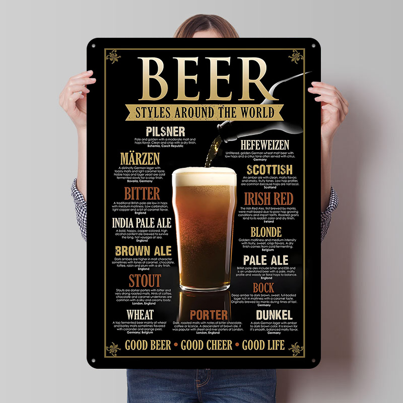 Black Beer Guide Tinplate Post - Retro Gaming Guide review and price