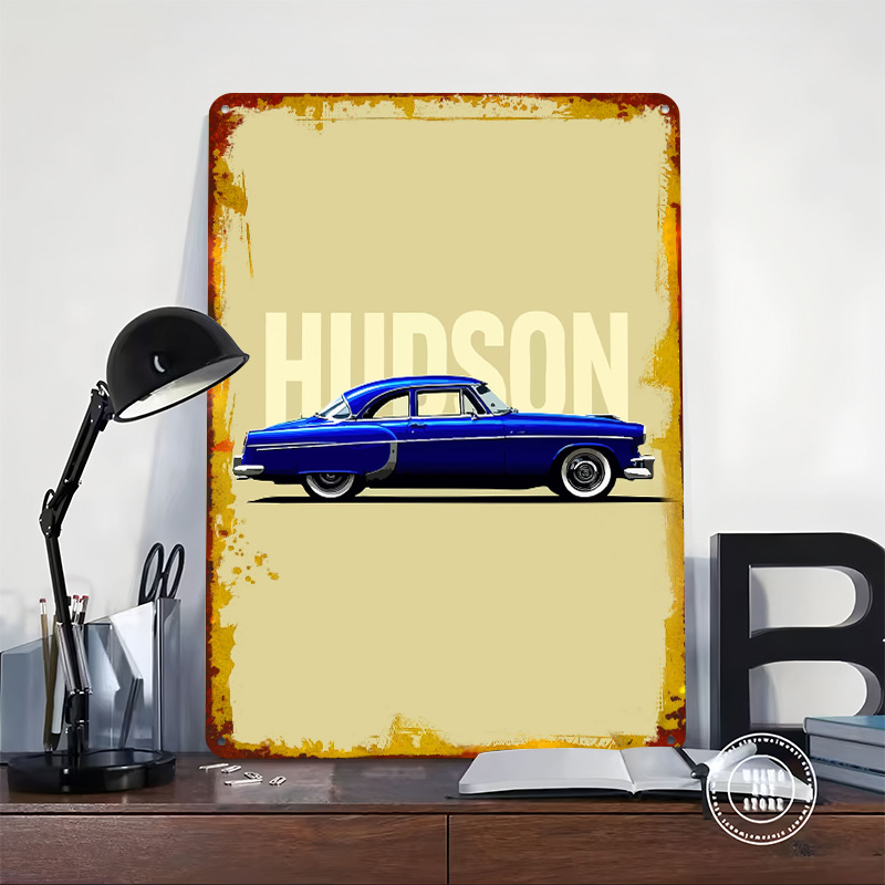 Blue Hudson Classic Car Tinpla - Retro Gaming At Home review and price