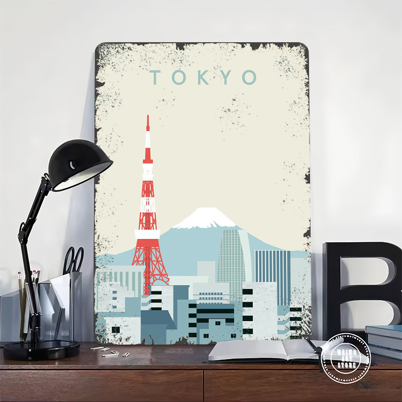 Tokyo Poster Retro 3D Printed  - Retro Gaming At Home review and price