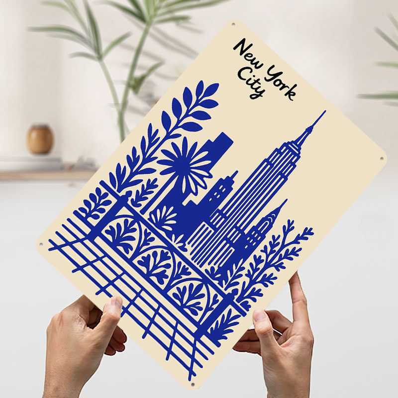 New York City Blue Poster Cust - Retro Gaming At Home review and price