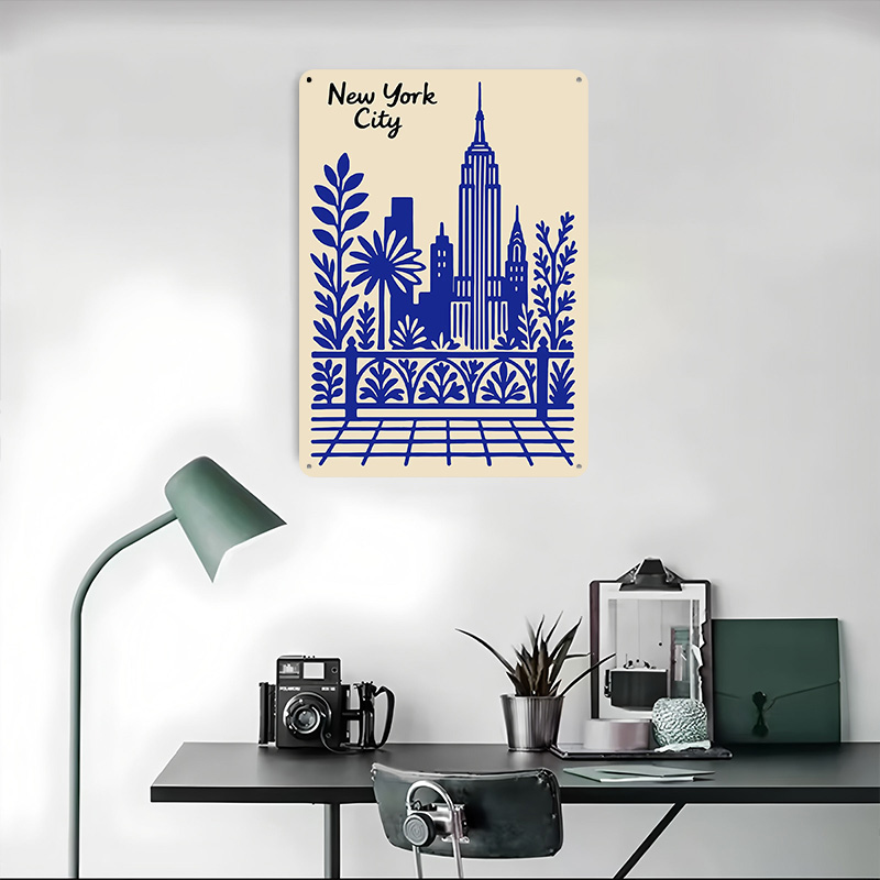 New York City Blue Poster Cust - Retro Gaming At Home review and price