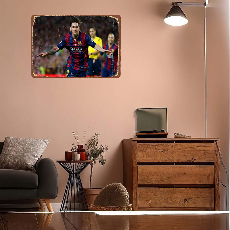 Lionel Messi Football Printed  - Retro Gaming At Home review and price