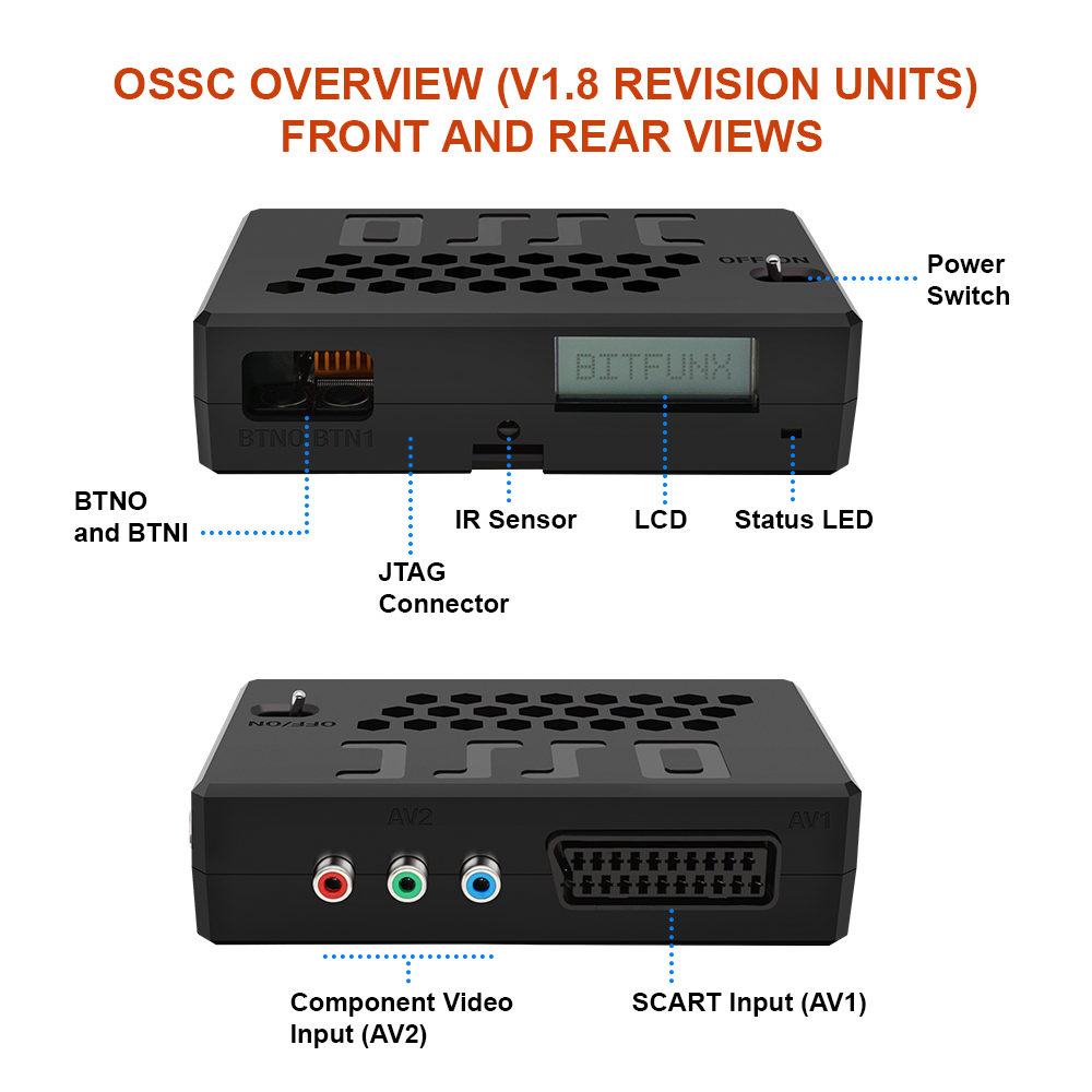 OSSC Upscaler HDMI™ Converter  - Retro Gaming Hard Drive review and price