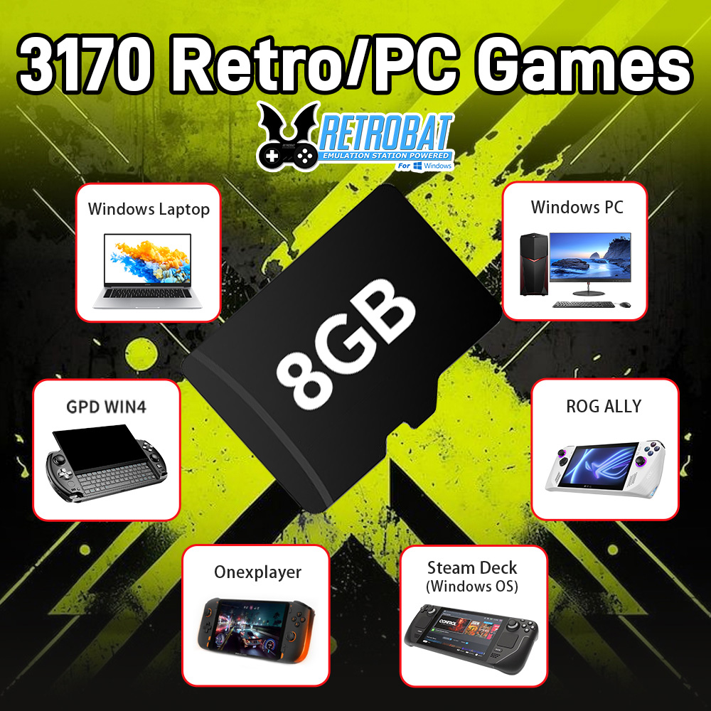 8GB Game TF Card with 3170 Ret - Retro Gaming Os review and price